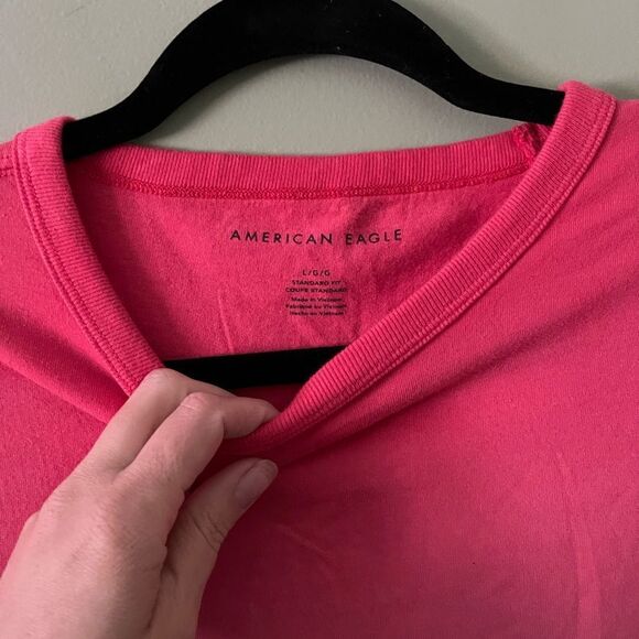 Large Mens American eagle shirt red white and blue tie dye. Patriotic - Picture 2 of 2